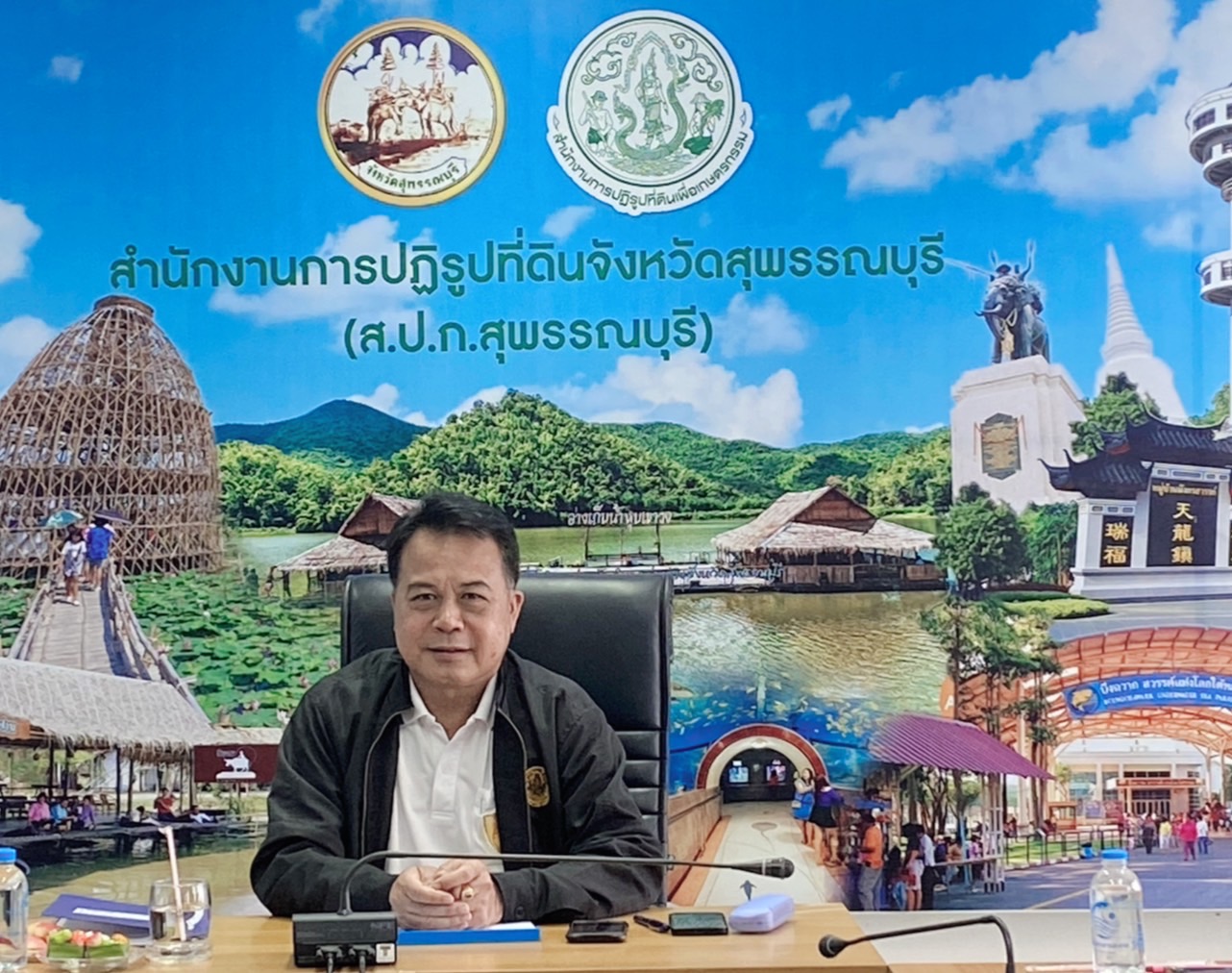 title - หัวหน้าผู้ตรวจราชการ ส.ป.ก. (เขต 3,15 และ 16) ประชุมตรวจติดตามความก้าวหน้าการดำเนินงานตามแผนงานตรวจราชการ ประจําปีงบประมาณ 2569 รอบที่ 1 ณ จังหวัดสุพรรณบุรี